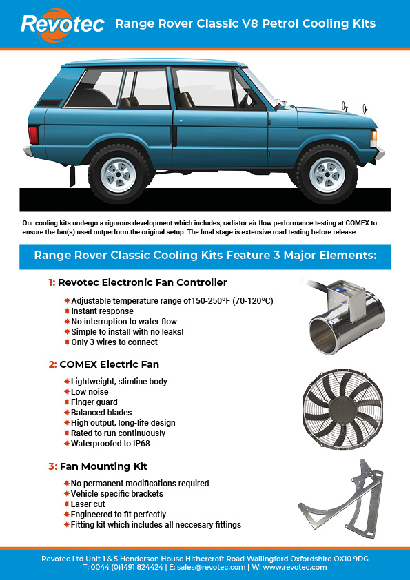 Range Rover Cooling Kits